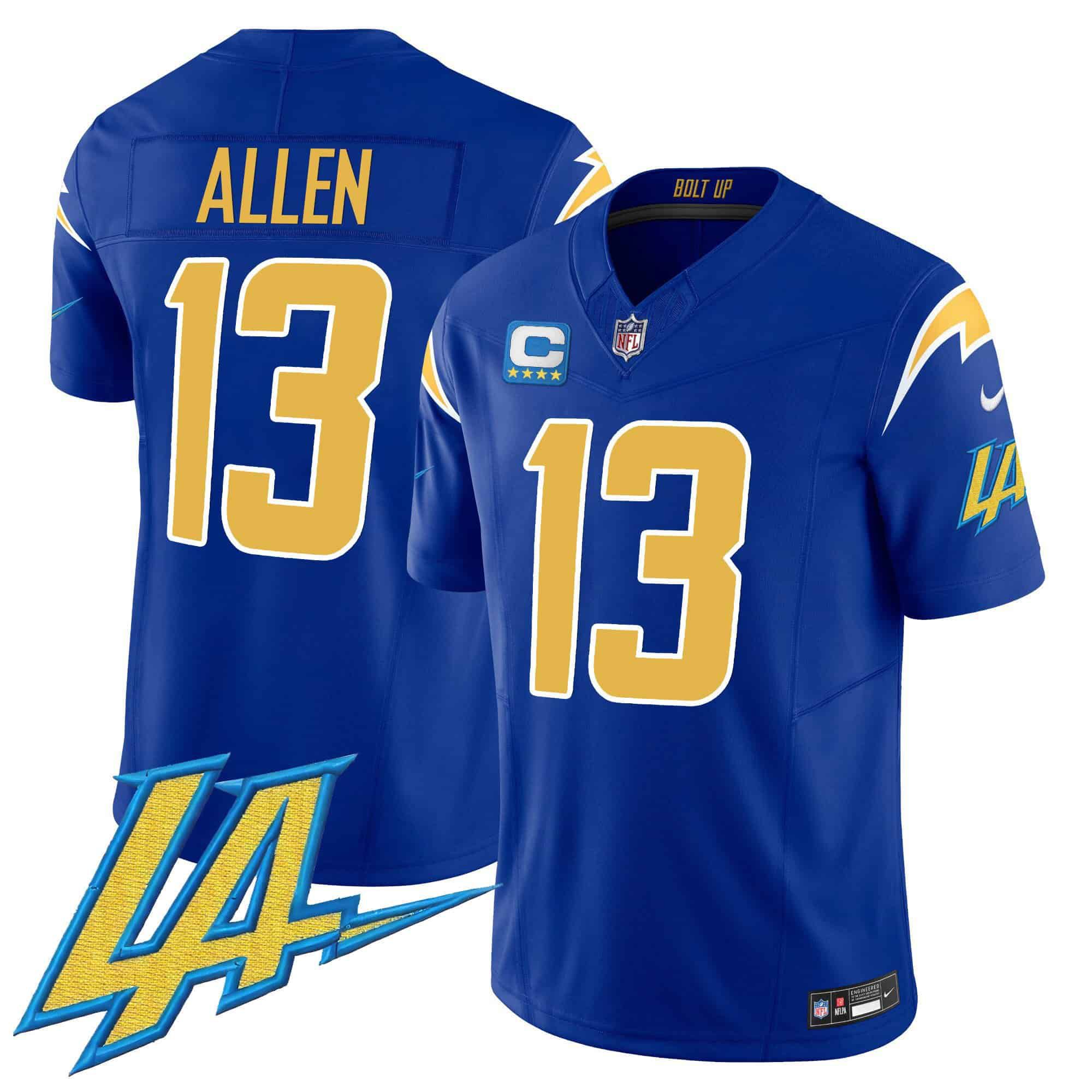 Men Los Angeles Chargers #13 Allen Blue 2024 Nike Vapor Limited NFL Jersey->indianapolis colts->NFL Jersey